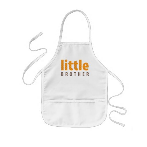 SIBLINGS COLLECTION - little brother {orange} Apron