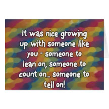 Siblings Greeting Card