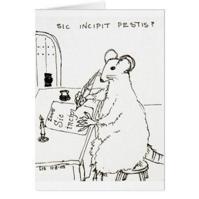 Sic Incipit Pestis card by bio_muse