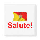 Sicily Salute! Refrigerator Magnets