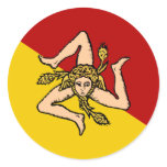 Sicily Round Stickers