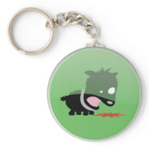 Sick Puppy Keychain keychains