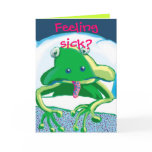 sick sad frog, Feeling sick? cards