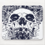 Sick Skull Illustration! Mousepad