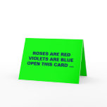 SICK ST VALENTINES GREETING CARD