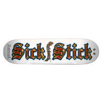 Sick Stick Logo Pro Deck ~ Clear Sparkle