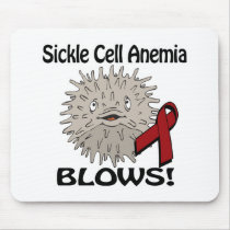 Sickle Cell Anaemia Blows Awareness Design Mouse Pads