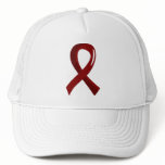Sickle Cell Disease Burgundy Ribbon 3 Hat