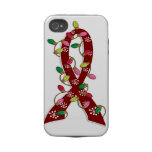 Sickle Cell Disease Christmas Lights Ribbon Tough Iphone 4 Cases