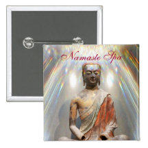 Siddhartha Gautama Statue Pinback Button