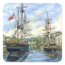 'Side by Side' Square Sticker