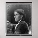 Side Portrait of Charlotte Gilman posters