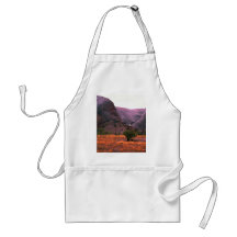 Side view of Ayers Rock, Australia Desert Apron