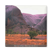 Side view of Ayers Rock, Australia Desert Fridge Magnet
