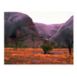 Side view of Ayers Rock, Australia Desert Post Card