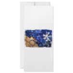 Sideneck Turtle eyeing a star on blue tinsel rack cards