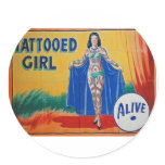 Sideshow Tattooed Girl stickers
