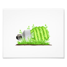 sideways cfl light bulb plants ecology.png photographic print