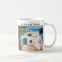 "Sidi Bou Said, Tunisia" coffee mug