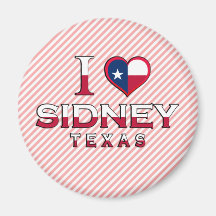Sidney, Texas Refrigerator Magnet