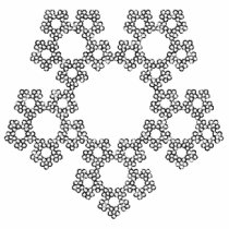 Sierpinski Snowflake - Embroidered Polo