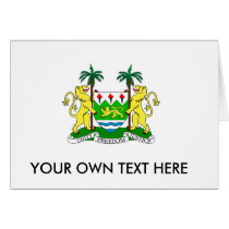 Sierra Leone Coat of Arms Card