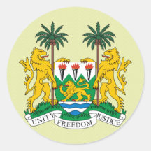 Sierra Leone Coat of Arms detail Stickers