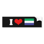 Sierra Leone Flag bumper stickers