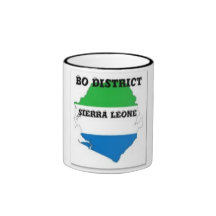 SIERRA LEONE,MAP, T-SHIRT AND ETC COFFEE MUGS