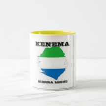 Sierra Leone, Map Teacup(Kenema) Coffee Mugs