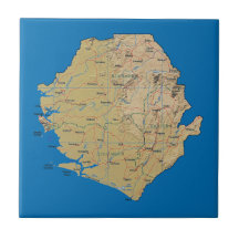 Sierra Leone Map Tile