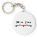 Sierra Leone Tattoo Style keychains