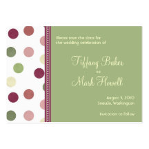 Sierra Save the Date Business Card Template