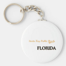 Siesta Key Public Beach Florida Classic Key Chains