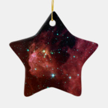 sig07-006 Red dust sky cloud Christmas Ornaments