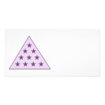 Sigma Pi Pyramid Purple photo cards