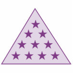 Sigma Pi Pyramid Purple photo sculptures