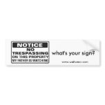 Sign-Father 2, what's your sign?, www.waitwear.com bumper stickers
