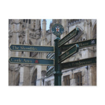 Sign in front of York Minster - York, England Post Cards