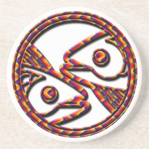 Sign of Pisces, the Fish Drink Coaster