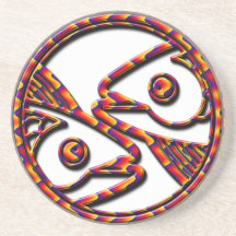 Sign of Pisces, the Fish Drink Coasters