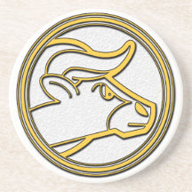 Sign of Taurus Drink Coaster