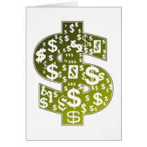 Sign Of The Dollar Greeting Cards
