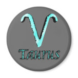 sign.taurus fridge magnet