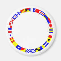 Signal Flags Ring Refrigerator Magnets