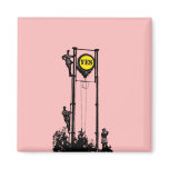 Signal Yes Pink magnet square