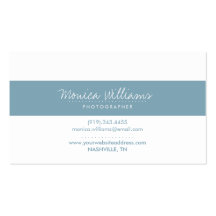Signature Cursive Stripe Business Card