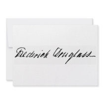Signature of Abolitionist Frederick Douglass Custom Invite