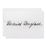 Signature of Abolitionist Frederick Douglass invitations