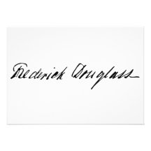 Signature of Abolitionist Frederick Douglass Custom Invite